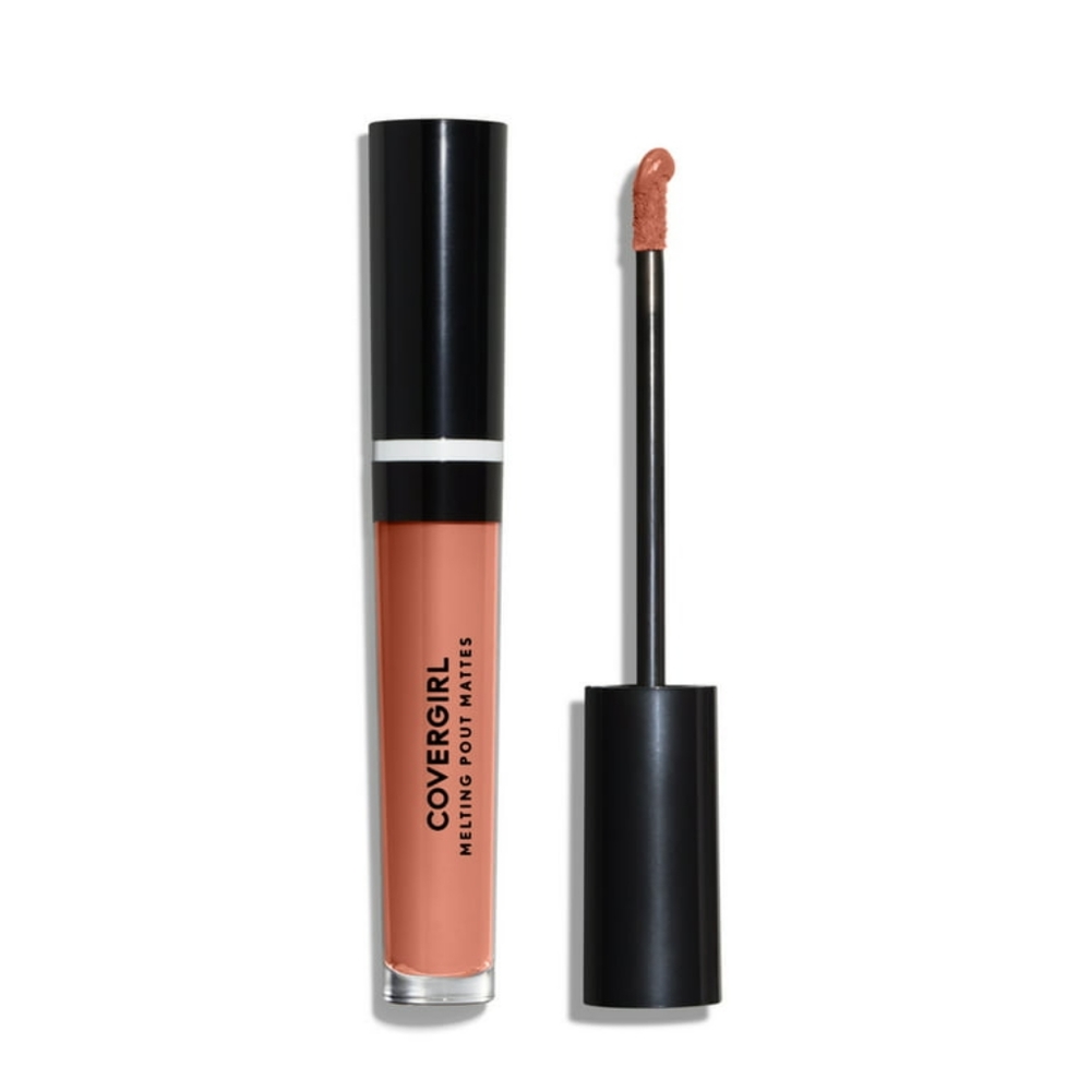 CoverGirl Melting Pout Matte Liquid Lipstick, 335 Champagne Showers, 0.11 oz